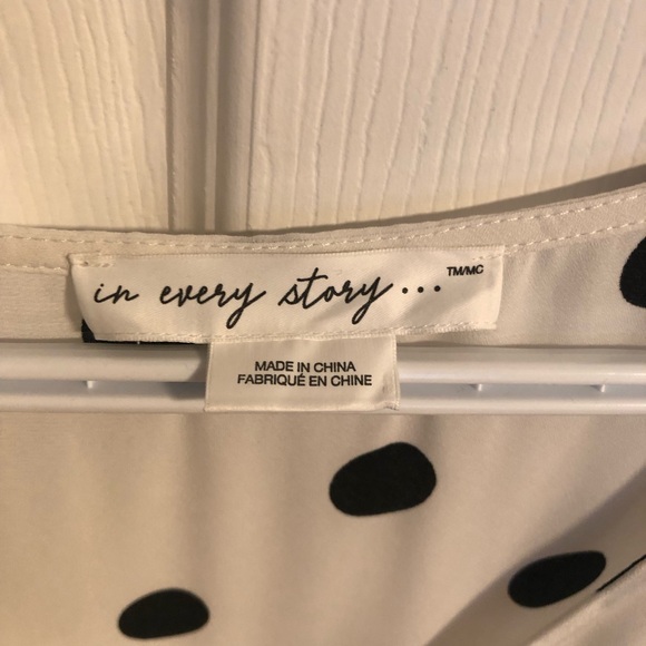 Black and White Polka Dot Tank Top from Penningtons - Picture 4 of 4